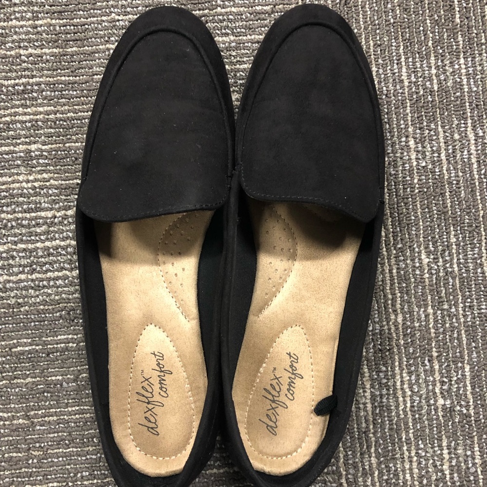 Dexflex Comfort Black flats—Size 11